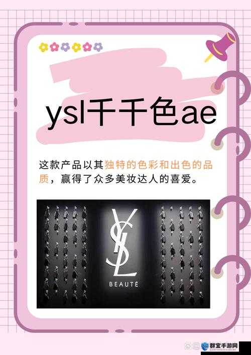 YSL 千人千色 AE86V9 独特魅力引领时尚潮流