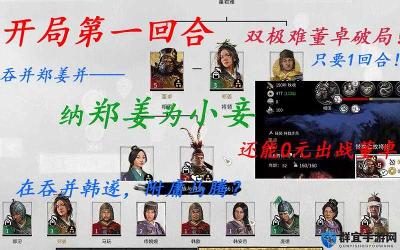 三国全面战争董卓外交倾向详解与人物外交特性分析