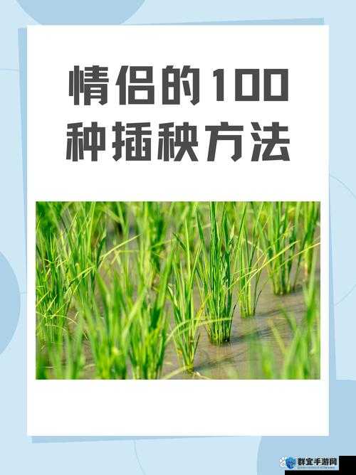 夫妻插秧 38 种方法图片大全：详细解读与技巧分享