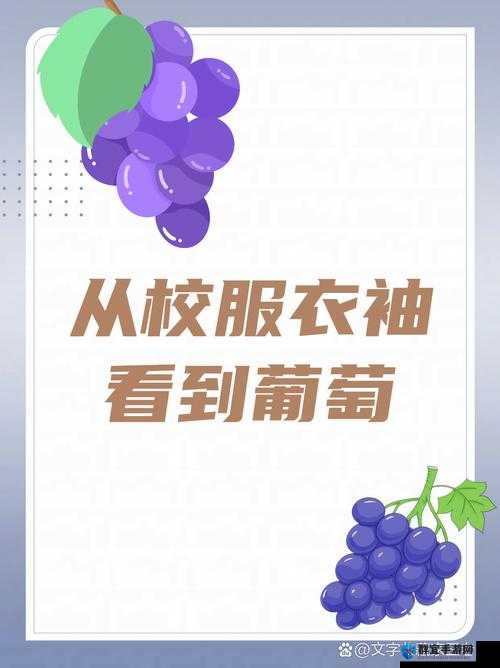 从校服衣袖看到葡萄怎么办引发的奇妙思考