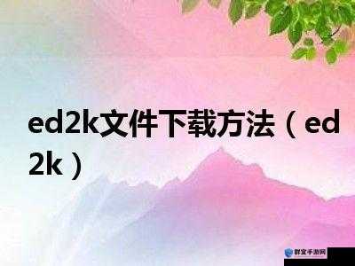 胖熊ed2k资源全面解析:如何高效下载与使用技巧分享