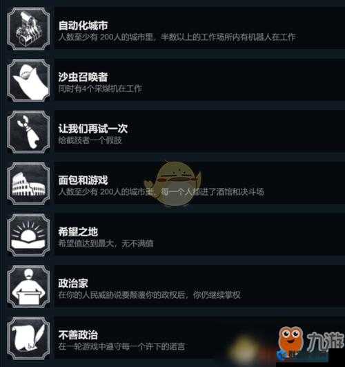 冰汽时代面包和游戏成就解锁方法介绍
