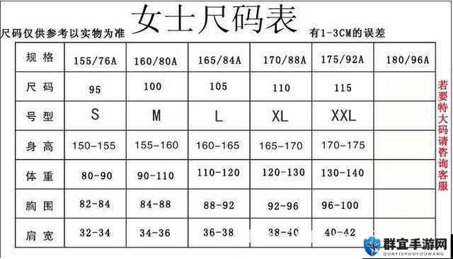 欧洲尺码和亚洲尺码对应表：如何准确选择适合的服装尺寸？