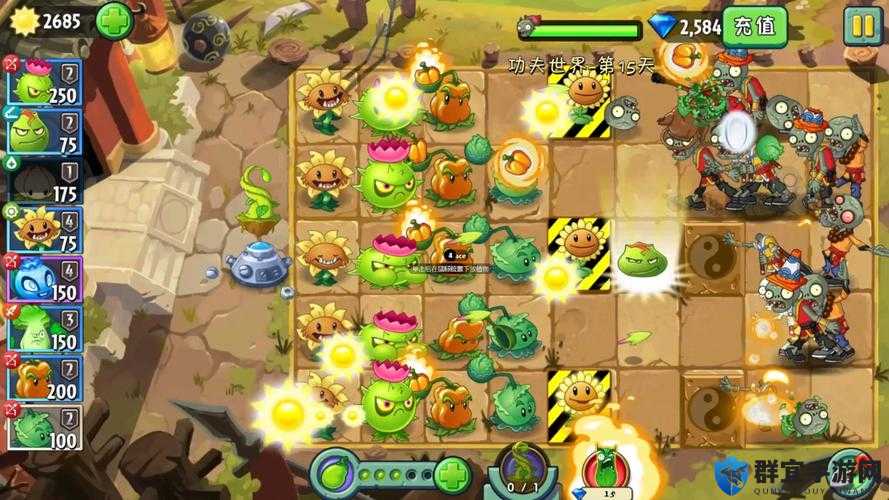 植物大战僵尸2功夫世界第十五天攻略，解锁新策略，深入剧情，适配多元玩家