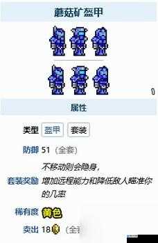 泰拉瑞亚幽灵套龟壳套蘑菇套特点用法深度解析