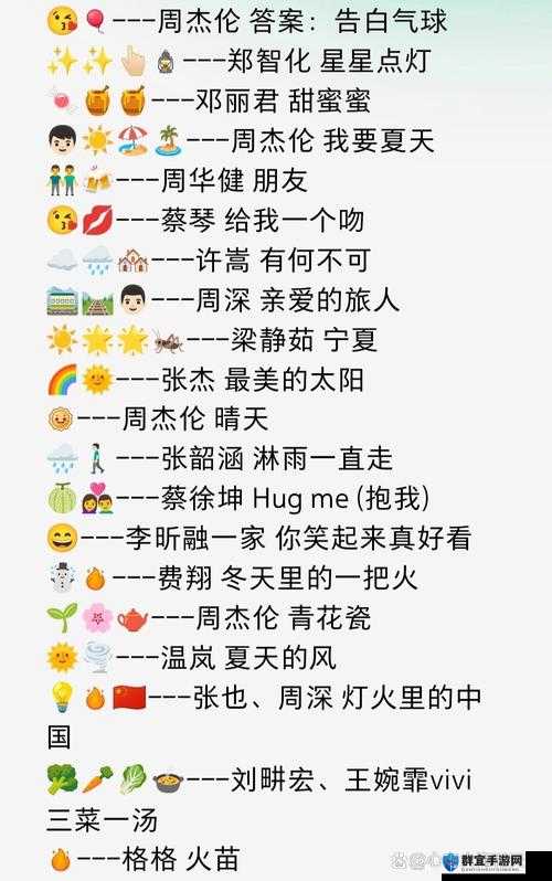 全能歌迷答案汇总的演变史专题