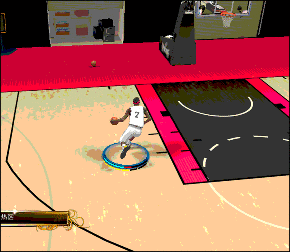 NBA2K13怎么空中转体360度扣篮?