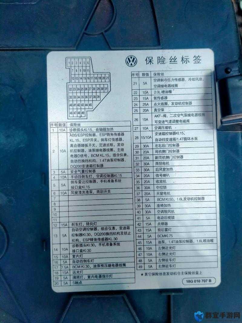 2017年宝来喷水电机保险丝图解详解：快速定位与故障排除指南