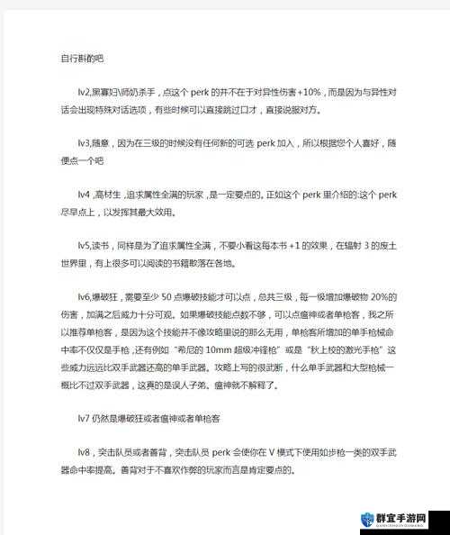 辐射3戗支选择解析，从新手到精通的全面攻略