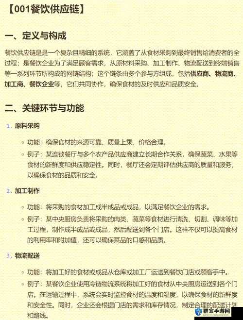 工人物语ol食物供应链心得