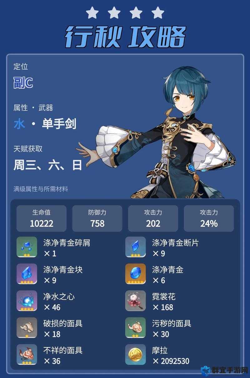 原神行秋培养保姆级攻略！祭礼剑突破方法全解析，输出直接翻倍！