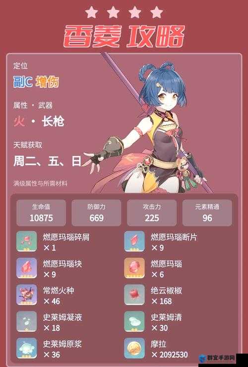 香菱输出流必看！暴击词条+毕业装备推荐，武器圣遗物搭配直接拉满