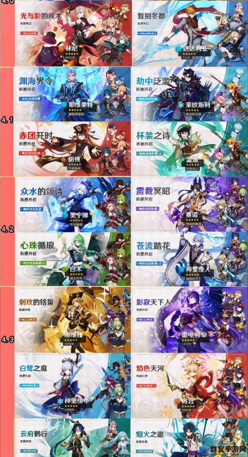 13版本卡池全解析！魈池子四星角色值不值？抽前必看攻略