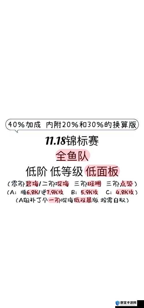 崩溃试过十遍后！高级区锦标赛通关秘籍公开！必看攻略拯救手残党