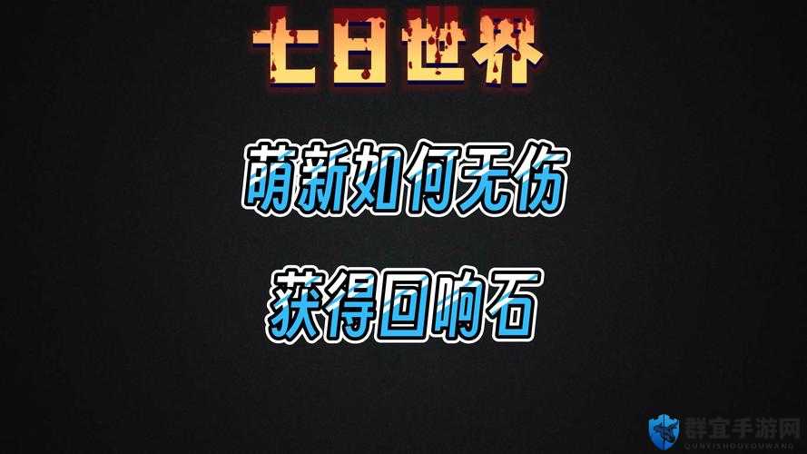 七日世界萌新必看！手把手教你用回响石快速冲榜