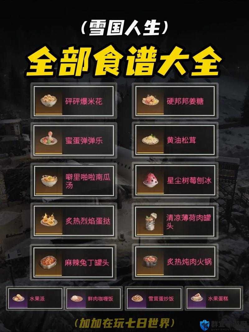 七日世界金色食谱必看攻略！隐藏地图秒get技巧